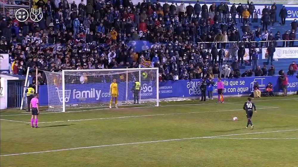 Jose Juan was Alcoyano's hero versus Levante. DUGOUT