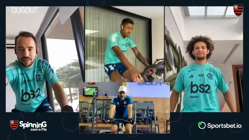 VIDEO: Spinning class for Flamengo players. DUGOUT