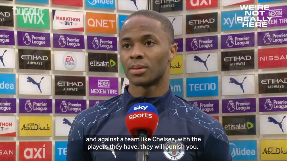 Raheem Sterling shares his thoughts on his side's defeat to Chelsea. DUGOUT
