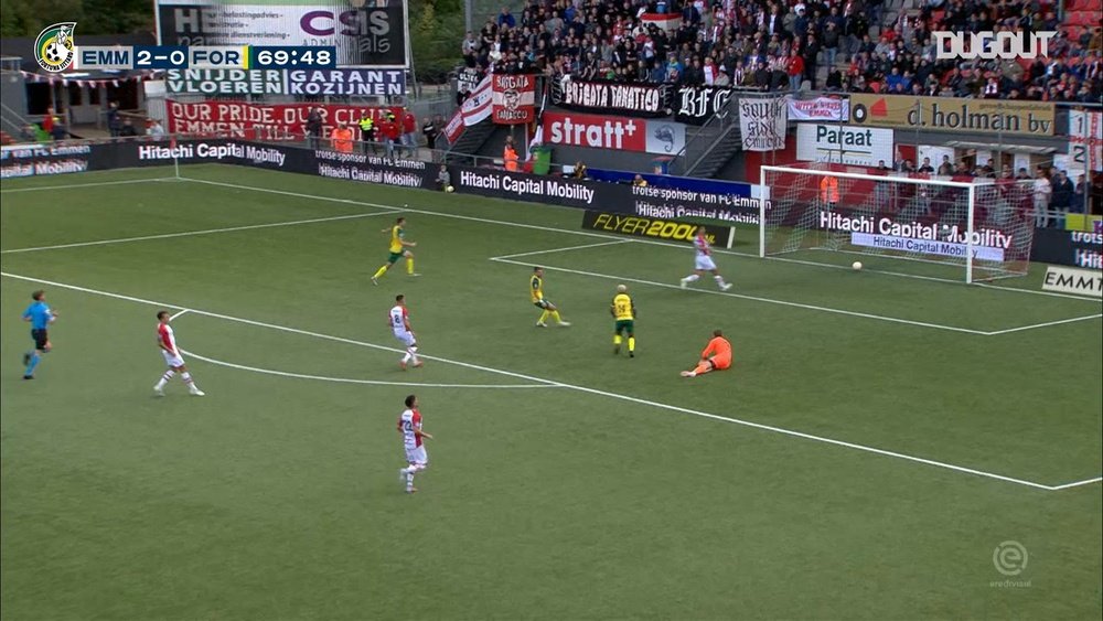 Fortuna Sittard face Emmen in an Eredivisie clash on Sunday. DUGOUT