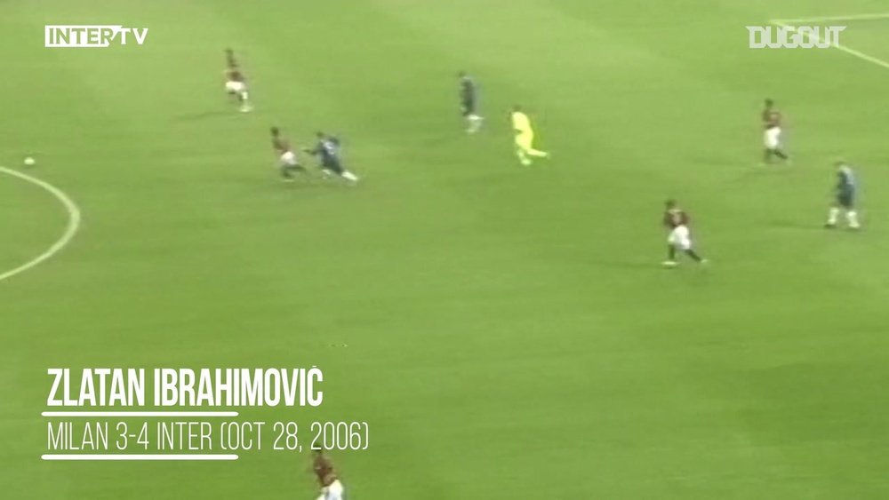 Il gol di Ibrahimovic contro il Milan. Dugout