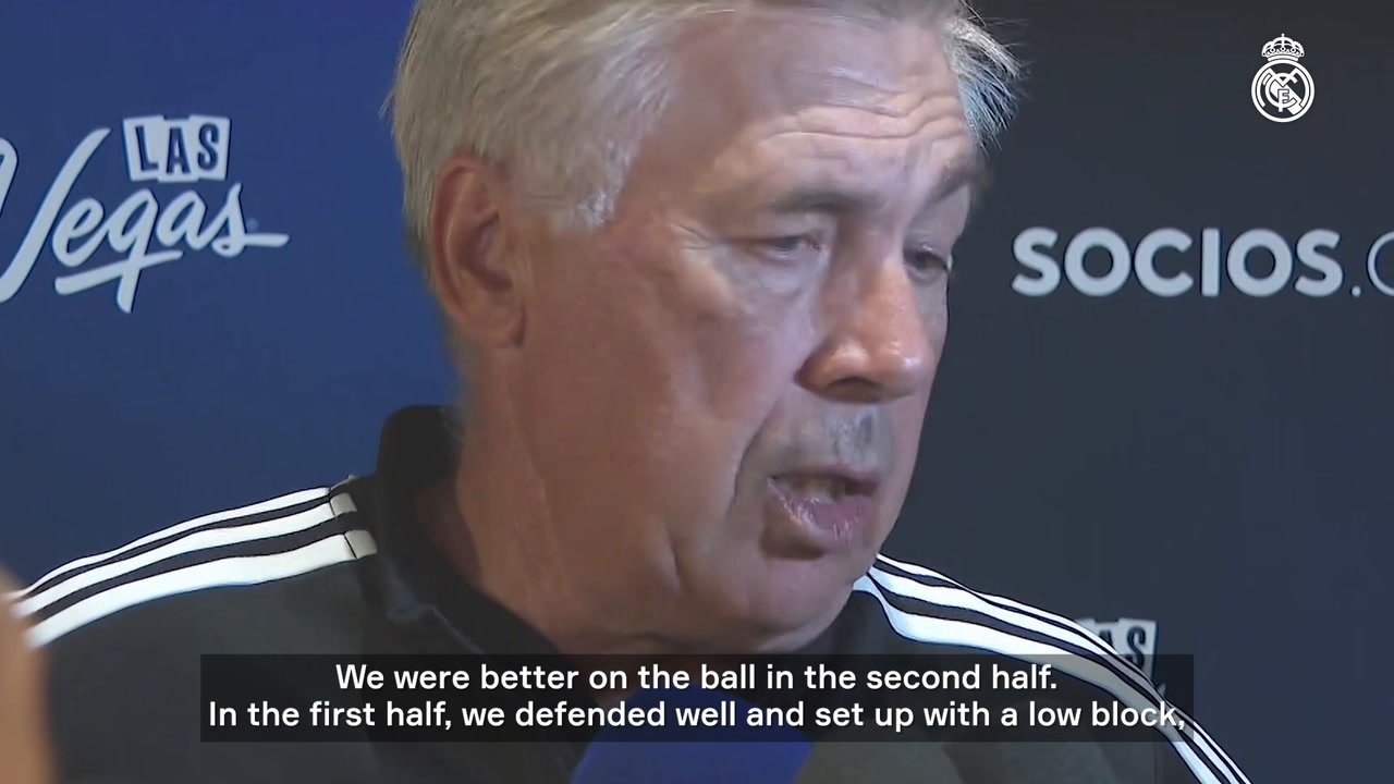 Ancelotti liked Real Madrid's performance against Barça. DUGOUT