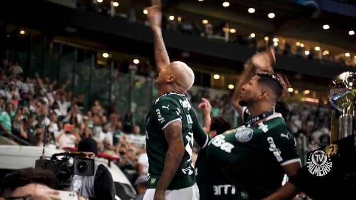 VÍDEO: confira bastidores da festa do Palmeiras após o título da Recopa Sul-Americana