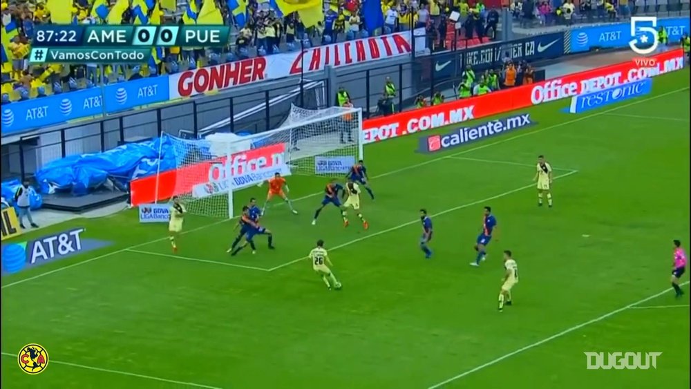 Club America got a late winner over Puebla in the 2019 Clausura. DUGOUT