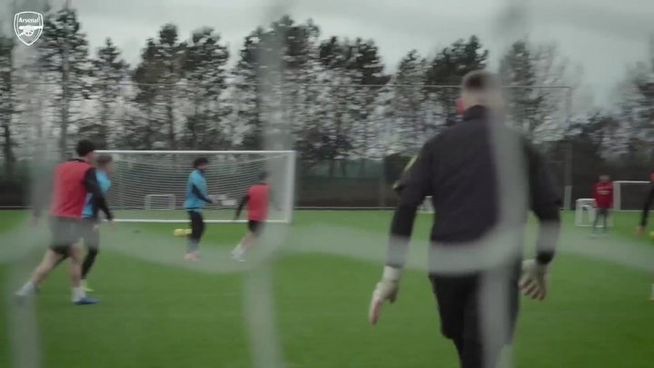 VIDEO: Bukayo Saka's show in Arsenal training