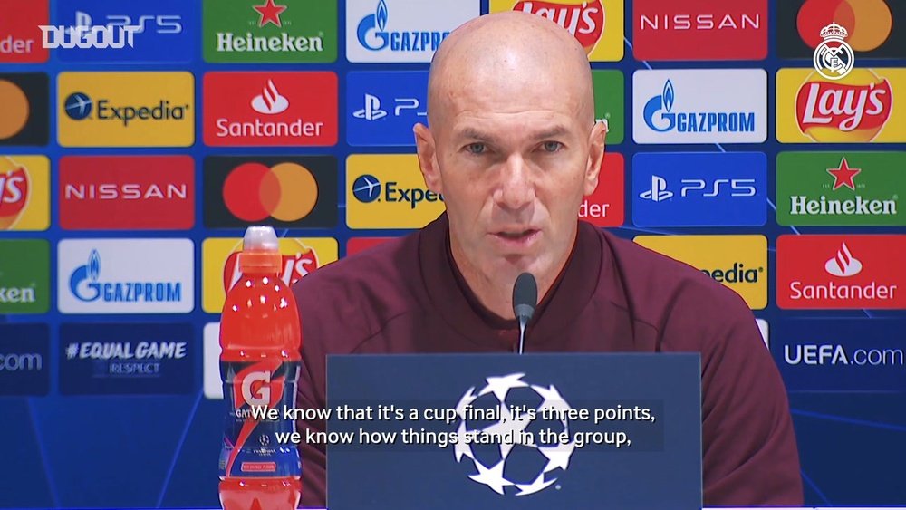 Zidane speaks ahead of Inter match. DUGOUT