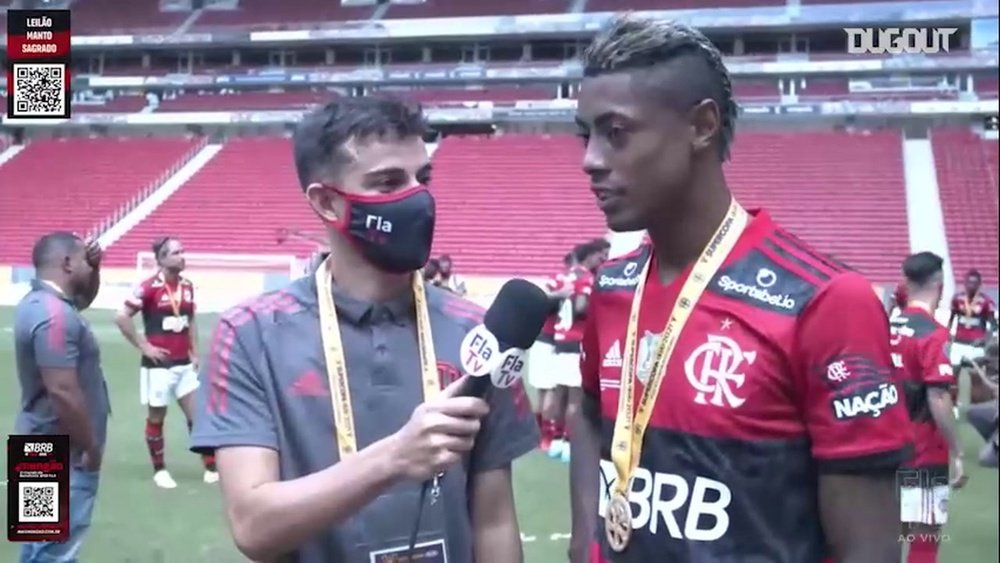 Bruno Henrique enaltece elenco do Flamengo. DUGOUT