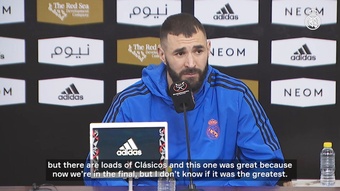 Karim Benzema spoke after scoring in Real Madrid's semi-final win over Barca. DUGOUT