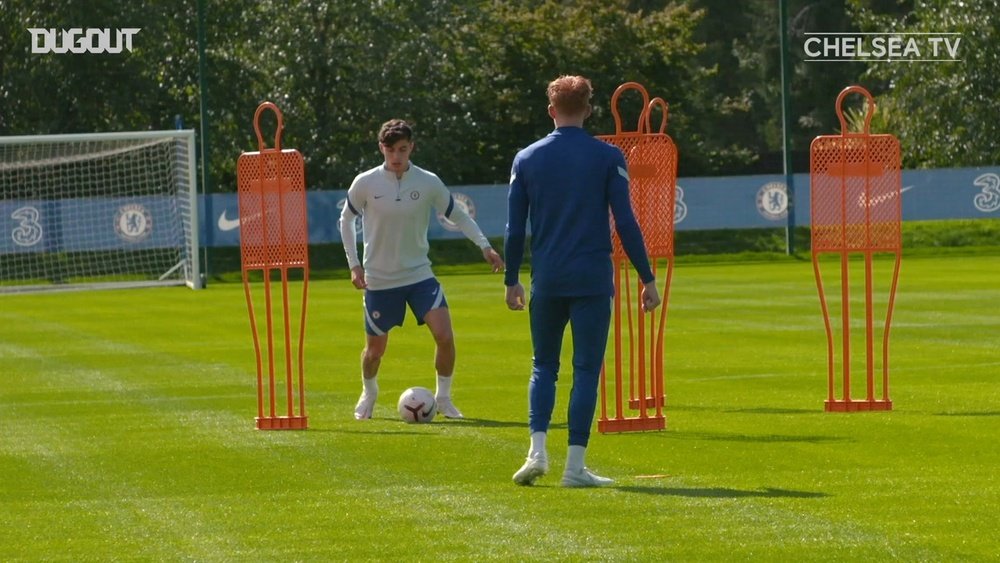 Havertz trained for the first time. DUGOUT
