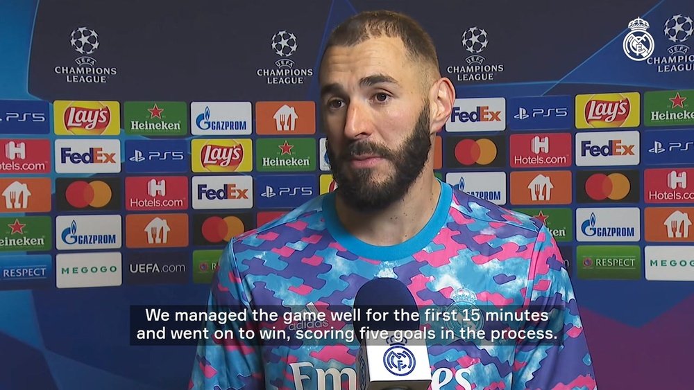 Karim Benzema was superb in the 0-5 victory in Kiev. DUGOUT