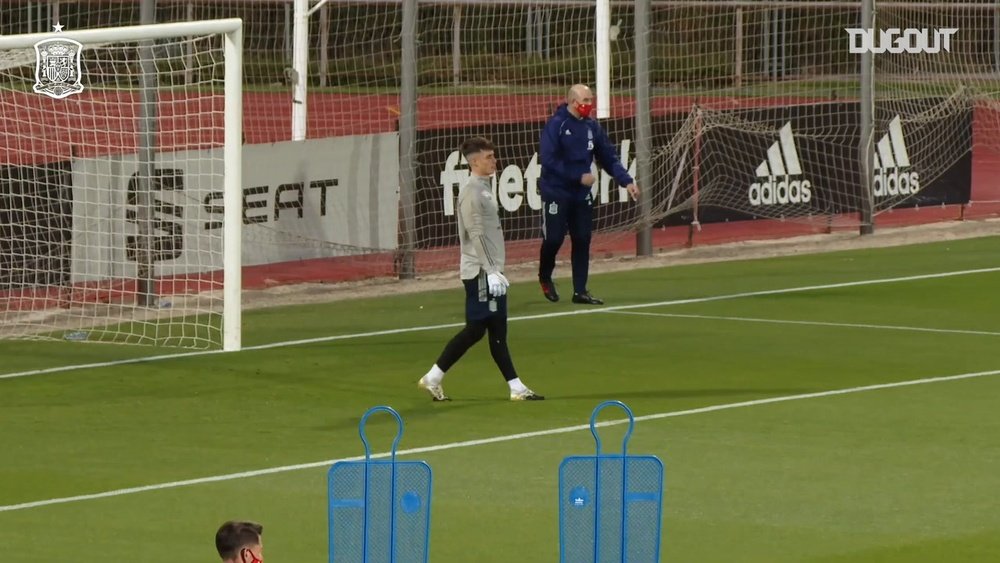 Great saves by Kepa in training. DUGOUT