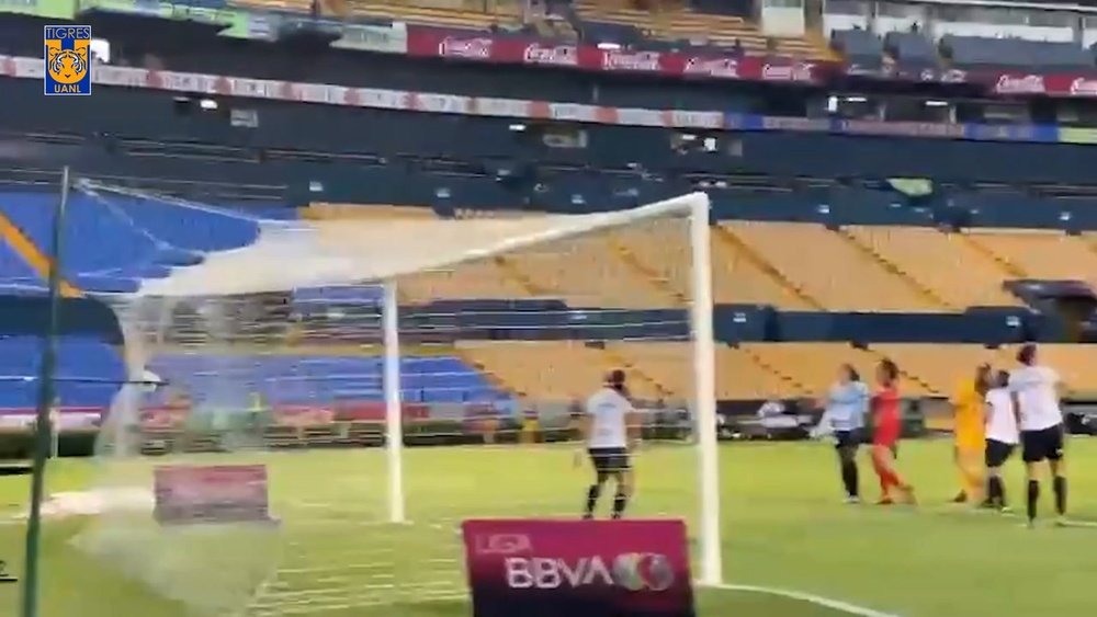 El primer gol de Jana Gutiérrez con Tigres. DUGOUT