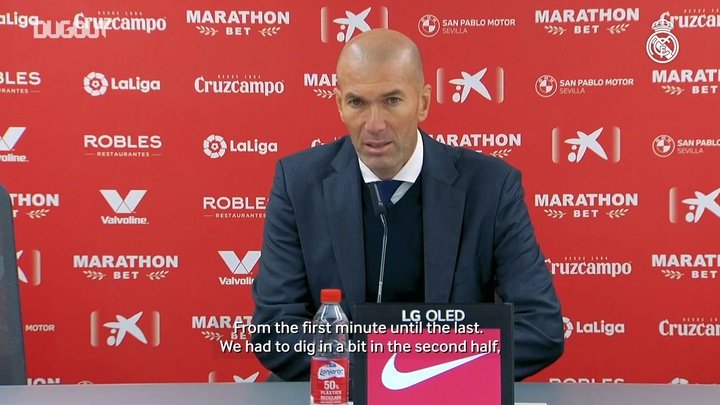 VIDEO: Zinedine Zidane: 'Congratulations to the players because it's not easy to win here'