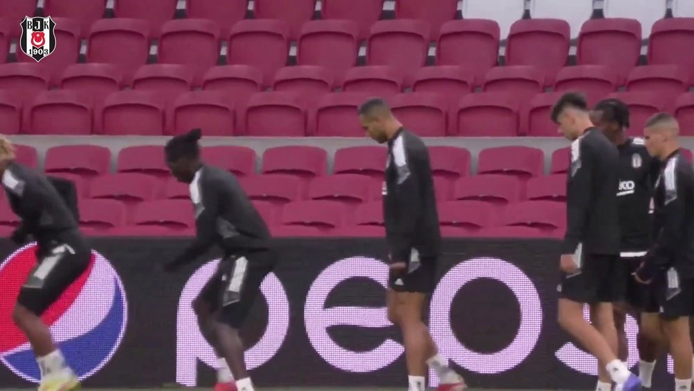 Besiktas have been preparing for the Champions League fixture. DUGOUT