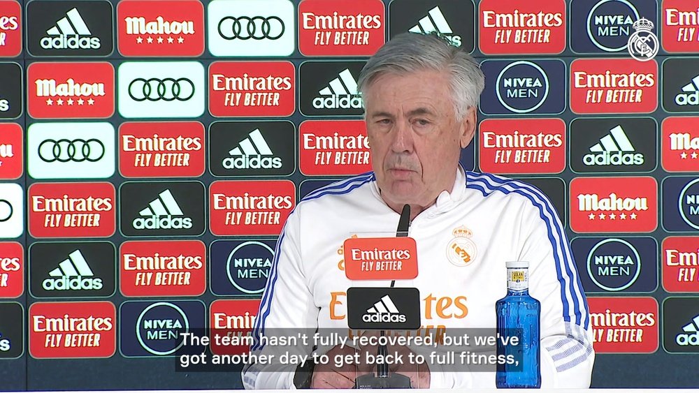 Carlo Ancelotti spoke ahead of Real Madrid's game with Getafe. DUGOUT