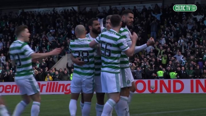 VIDEO: Pitchside as Maeda scores in Celtic's win at Livingston