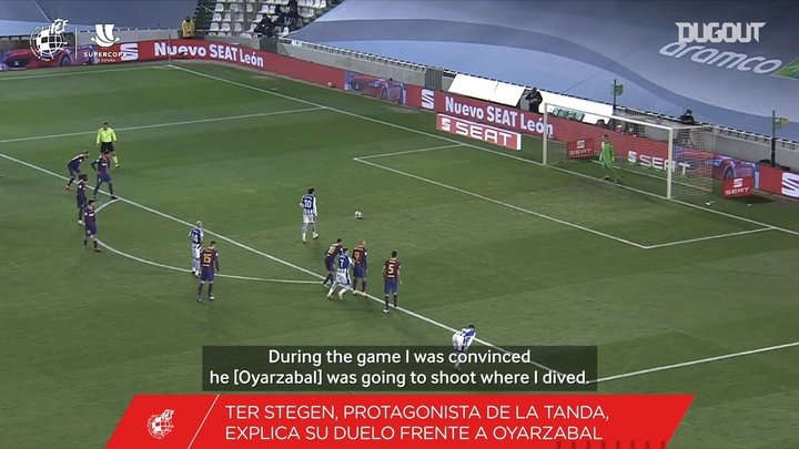 VIDEO: Ter Stegen on his penalty saves v Real Sociedad