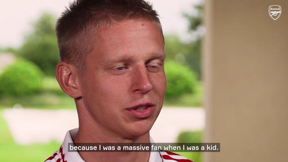 Zinchenko's first Arsenal interview. DUGOUT