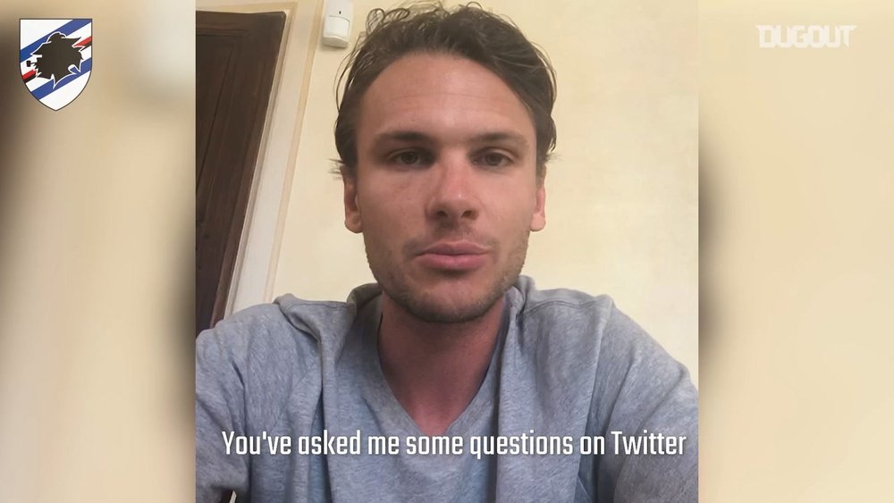 Sampdoria's Ekdal answered the fans' questions. DUGOUT