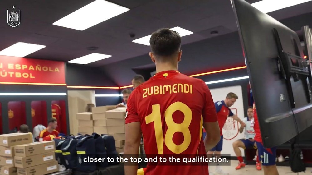 Zubimendi scored his first goal for the Spanish senior international team. DUGOUT