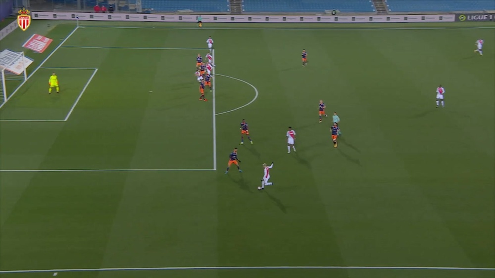 La belle tête de Ben Yedder contre Montpellier. DUGOUT