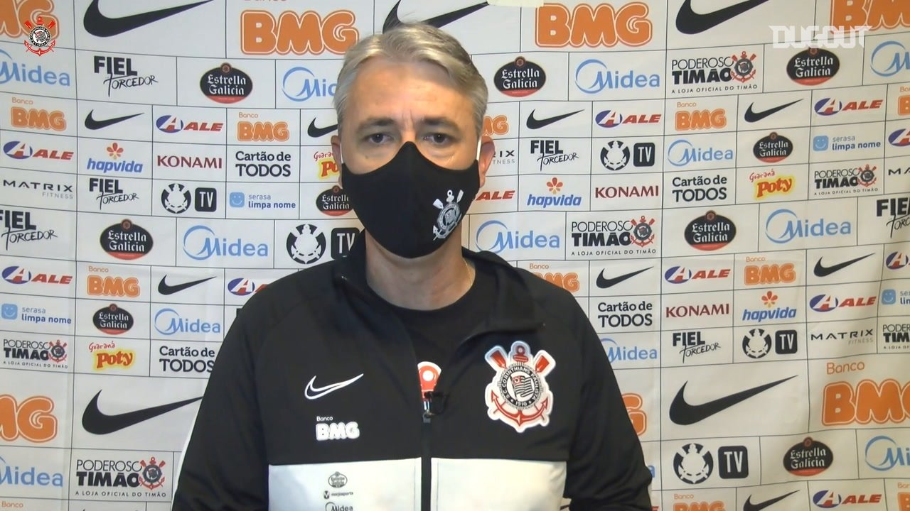 VÍDEO: Tiago Nunes exalta empenho do Corinthians
