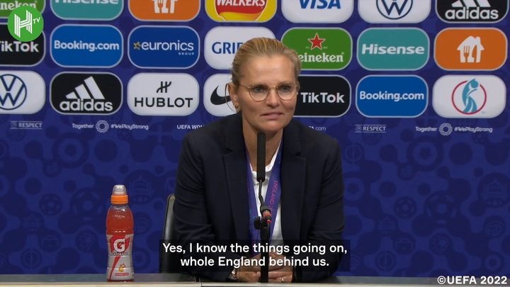 VIDEO: Sarina Wiegman after winning Women's Euro 2022