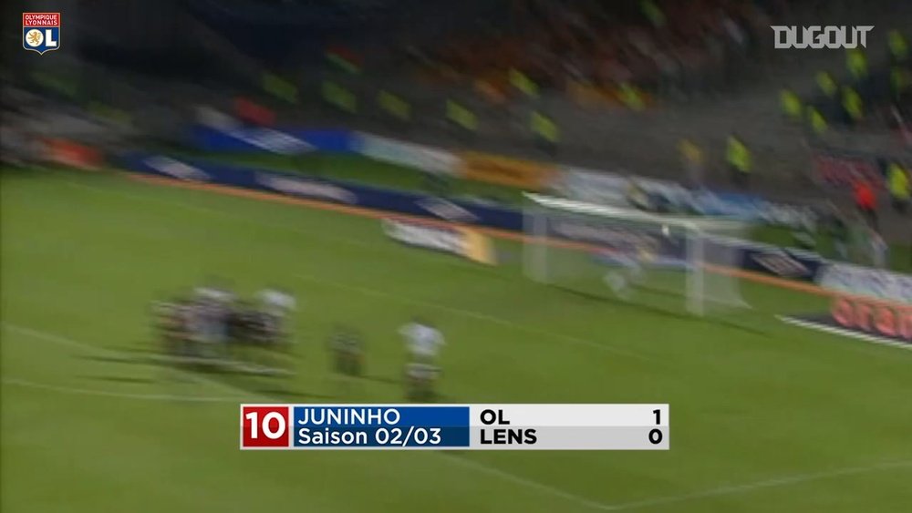 Juninho scored some fantastic free-kicks while at Lyon. DUGOUT