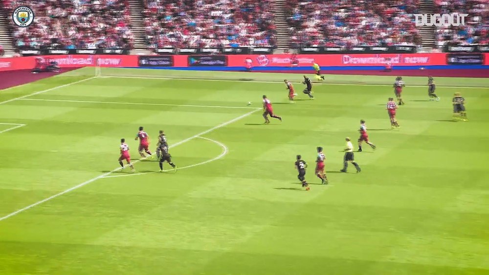 Gols de Gabriel Jesus na Premier League de 2019/20. DUGOUT