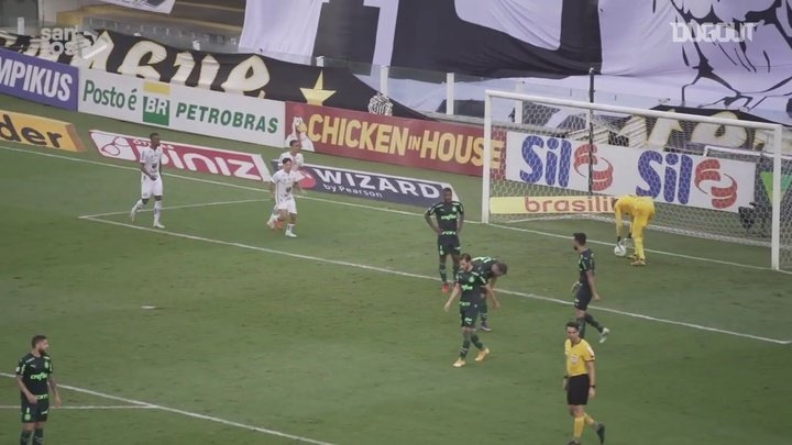 VÍDEO: Marinho e Pituca marcam no empate do Santos com o Palmeiras