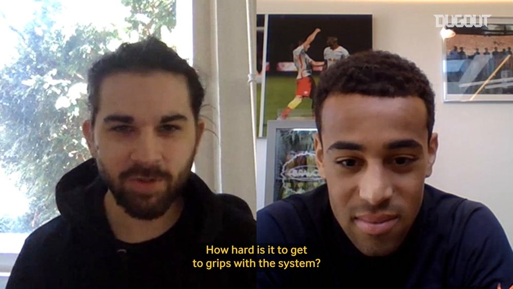 RB Leipzig's defender Tyler Adams has spoken about manager Nagelsmann. DUGOUT