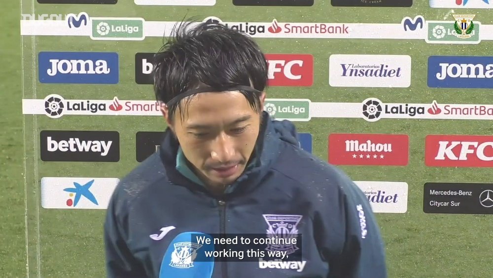 Gaku Shibasaki scored his first goal for Leganes last Sunday. DUGOUT