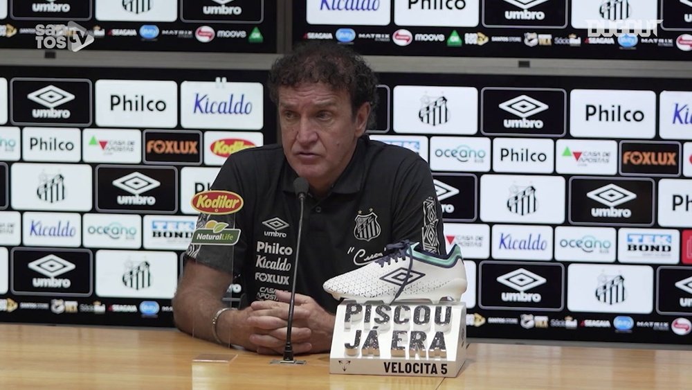 Cuca analisa vitória do Santos sobre o Sport na Vila. DUGOUT