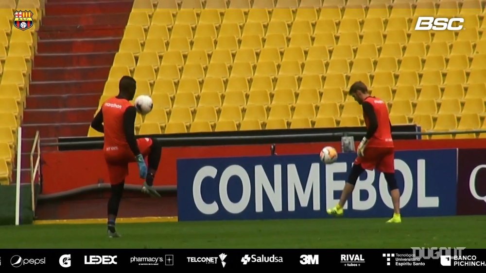 Barcelona de Guayaquil finaliza preparação para encarar o Flamengo. DUGOUT