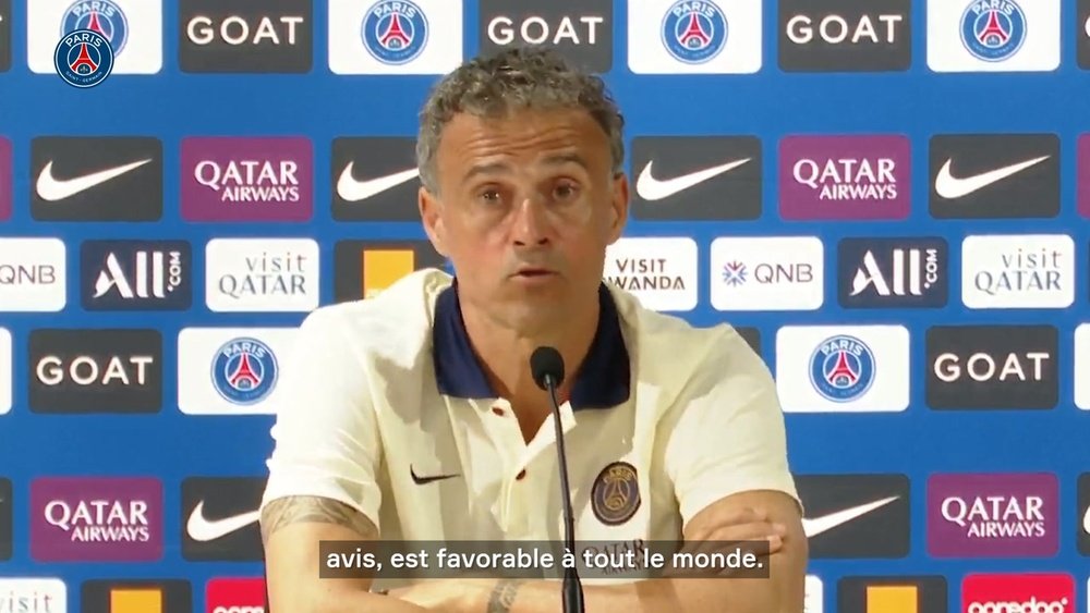 Luis Enrique commente le départ de Neymar. Dugout