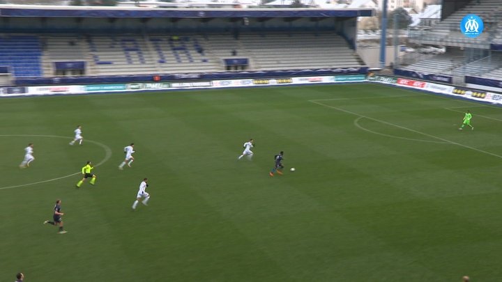 Bamba Dieng's first Marseille goal. DUGOUT