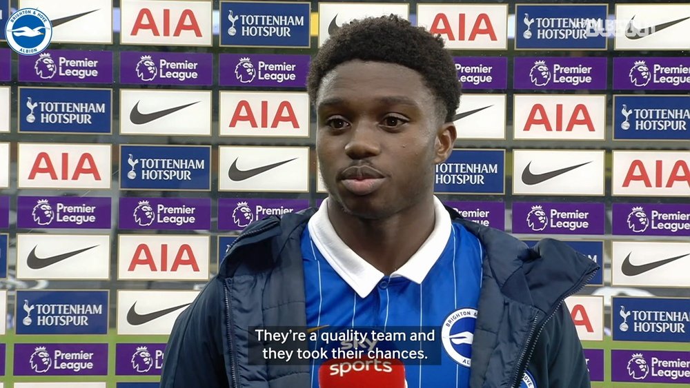 Lamptey on his first Brighton goal. DUGOUT
