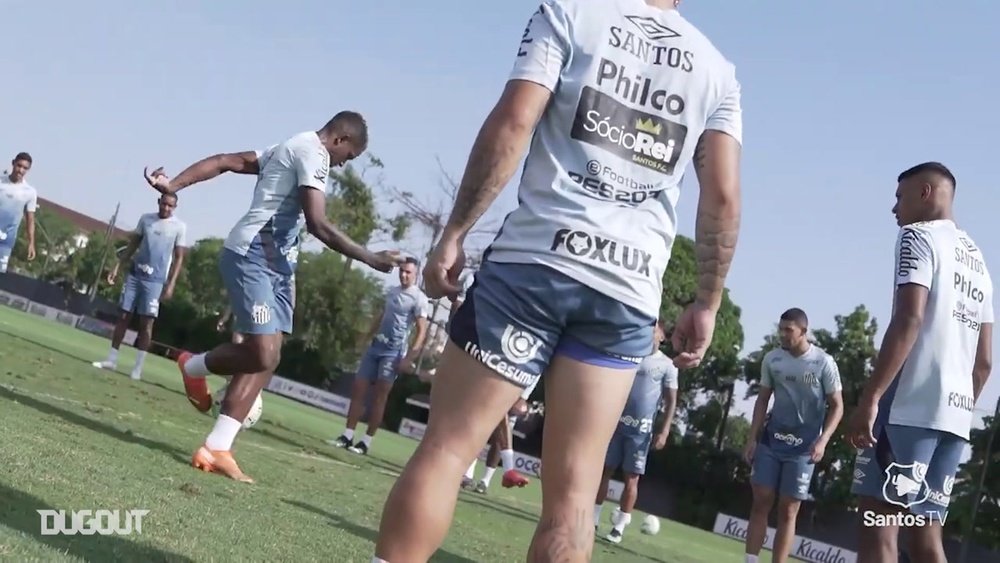Santos se inicia preparação para duelo contra o Atlético-GO. DUGOUT