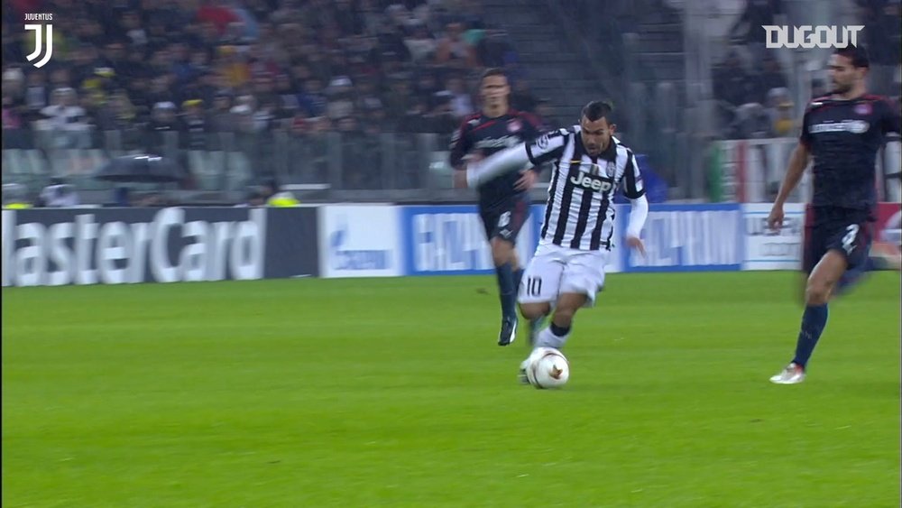 Tevez's best goals and skills for Juventus. DUGOUT