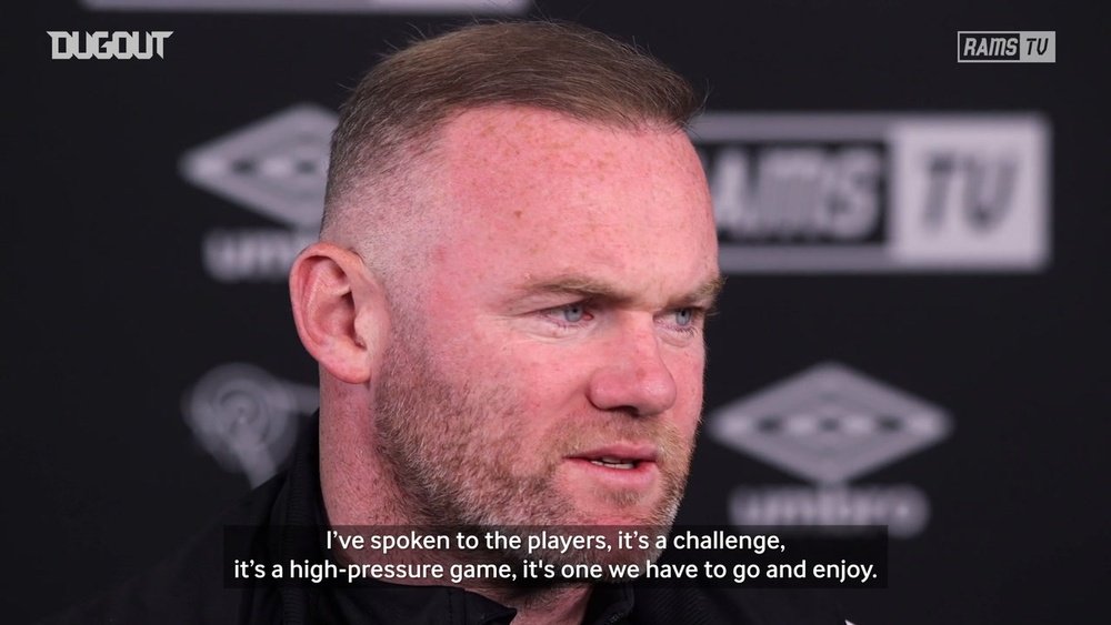 Wayne Rooney's Derby have a huge match v Sheffield Wednesday. DUGOUT