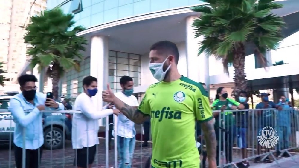 Palmeiras prepared for the Brazilian Super Cup game with Flamengo. DUGOUT