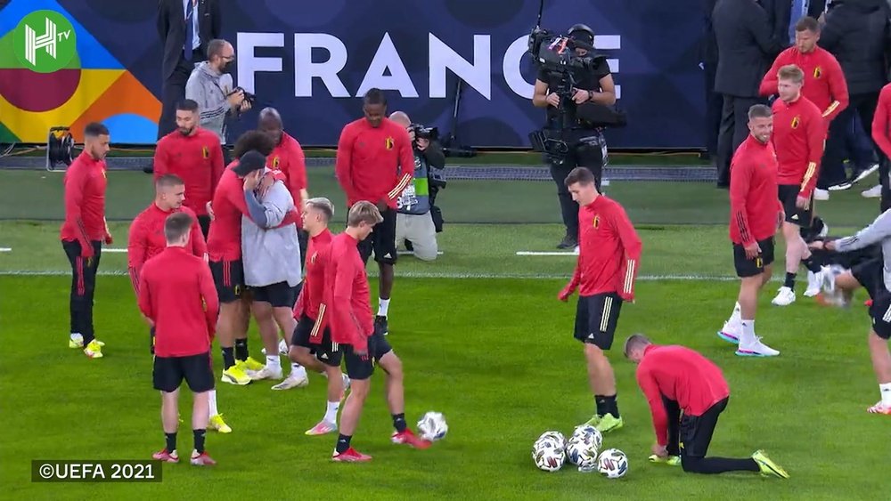 Belgium have been preparing for the match-up with France. DUGOUT