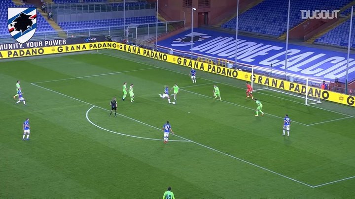 VIDEO: Damsgaard's first Sampdoria goal