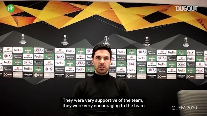 VIDEO: Arteta delighted fans are back, admits Arsenal may have advantage