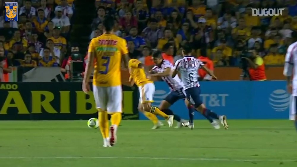 Lucas Zelarayán marcou belo gol em maio de 2019 pelo Tigres. DUGOUT