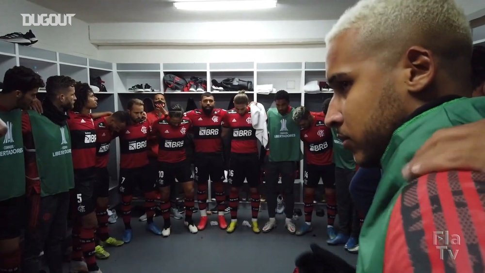 Veja o que falaram Gabigol e Diego no vestiário antes de vitória do Flamengo. DUGOUT