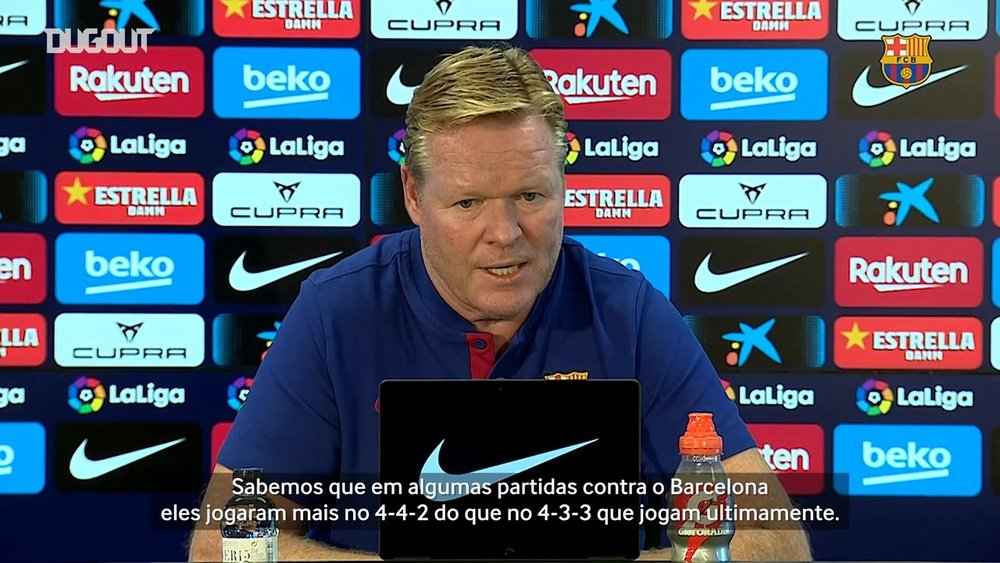Ronald Koeman concedeu entrevista e falou sobre o clássico do sábado no Camp Nou. DUGOUT
