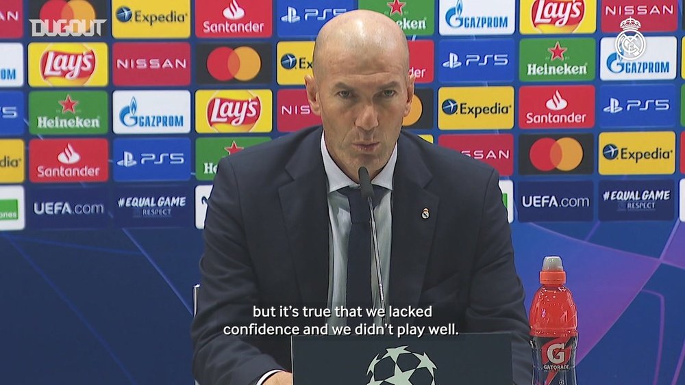 Zinedine Zidane admitted his team did not play well v Shakhtar. DUGOUT