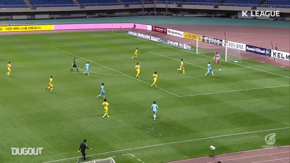 Nishi set up a goal in Daegu's win at Gwangju in the K-League. DUGOUT