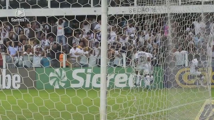 Confira os gols do Santos na vitória contra o Água Santa